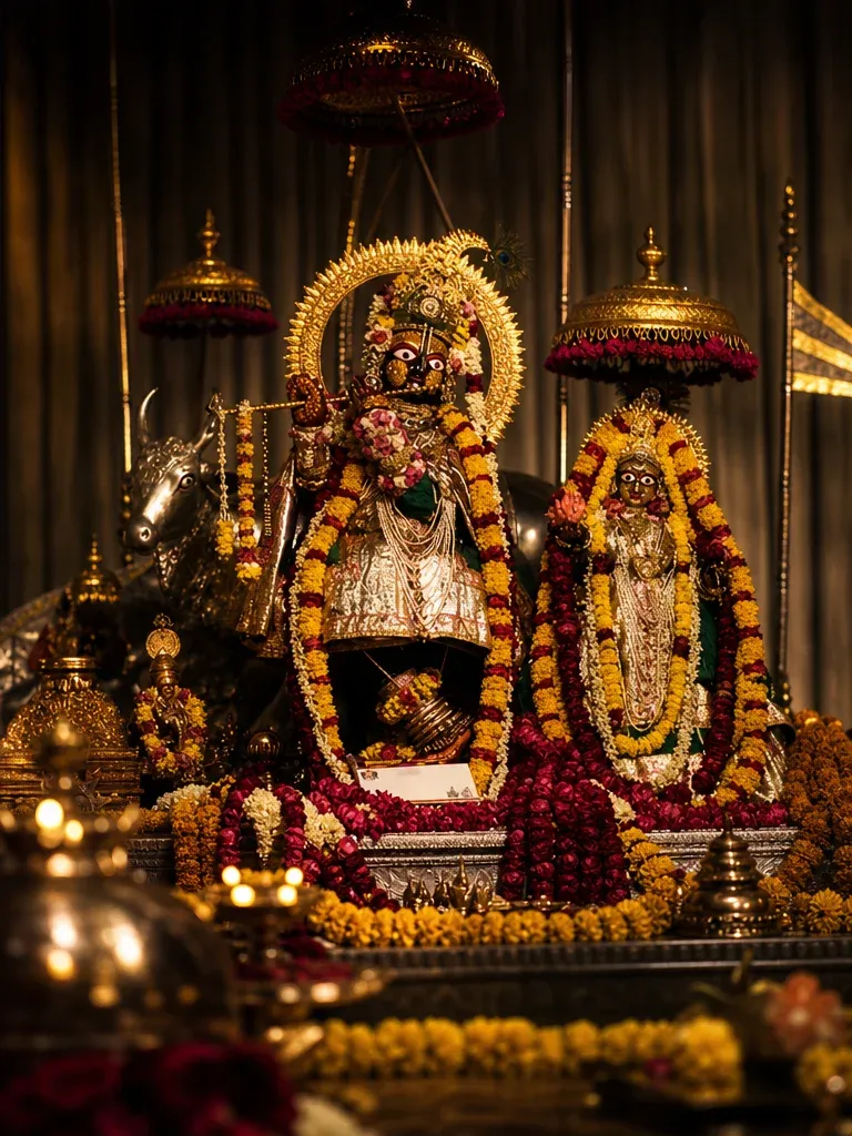 Shri Radha Gopinath Mandir, Vrindavan Vrindavan Braj Dham — Darshan View 2 (Braj 15-Day Master Pilgrimage Itinerary: From Janmashtami to Radhashtami Across Mathura, Vrindavan, Govardhan & Barsana)
