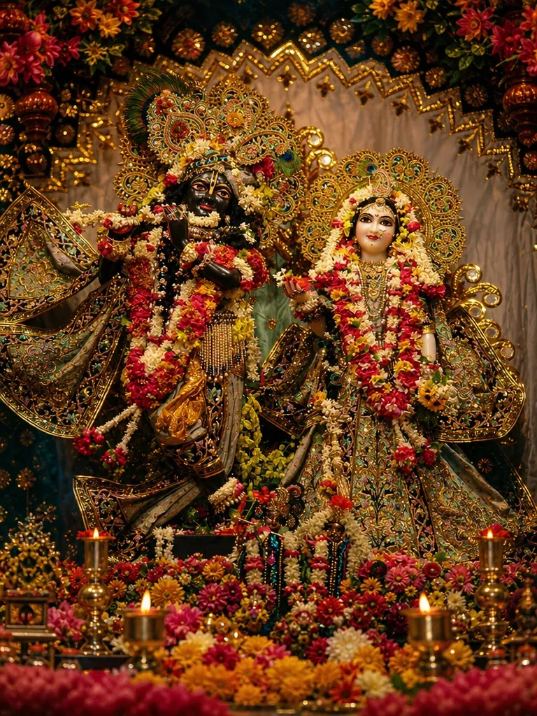 ISKCON Vrindavan (Sri Krishna-Balaram Mandir) Vrindavan Braj Dham — Darshan View 3 (ISKCON Vrindavan (Sri Krishna-Balaram Mandir) Complete Guide: 24-Hour Kirtan, Aarti Schedule, Prabhupada Samadhi & Guest House)