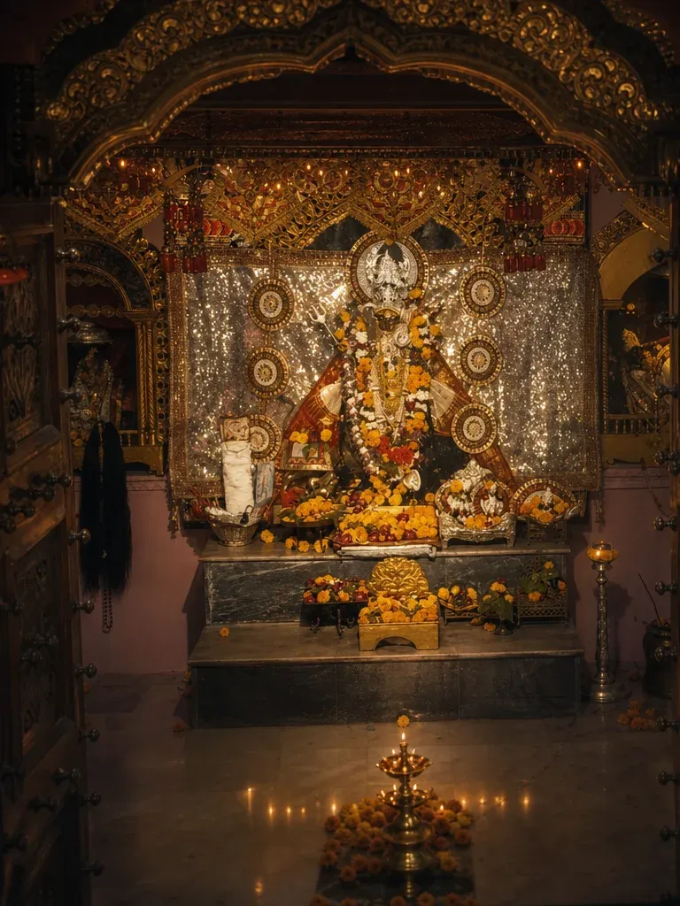 Katyayani Devi Mandir, Vrindavan Vrindavan Braj Dham — Darshan View 3 (Maa Katyayani Shakti Peeth Vrindavan (Radha Bagh) Complete Guide: Where Goddess Sati’s Hair Tresses Fell & the Gopis Prayed to Wed Sri Krishna)