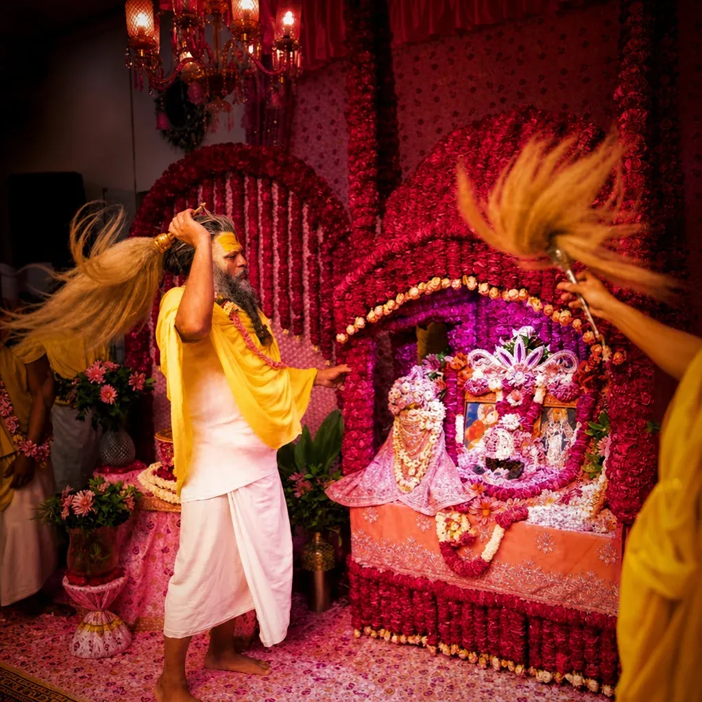 Shri Hit Radha Keli Kunj, Vrindavan Vrindavan Braj Dham — Darshan View 4 (Pujya Premanand Ji Maharaj: Radha Keli Kunj Satsang, Morning Pad-Yatra & Meeting Guidelines)