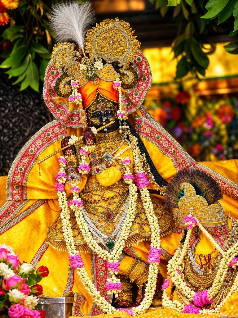 Shri Radha Vallabh Mandir, Vrindavan Vrindavan Braj Dham — Darshan View 2 (Shri Radha Vallabh Mandir Vrindavan Complete Guide: Hit Harivansh Mahaprabhu, Mystery of the Gaddi Seva, 7 Daily Aartis & Khichdi Utsav)