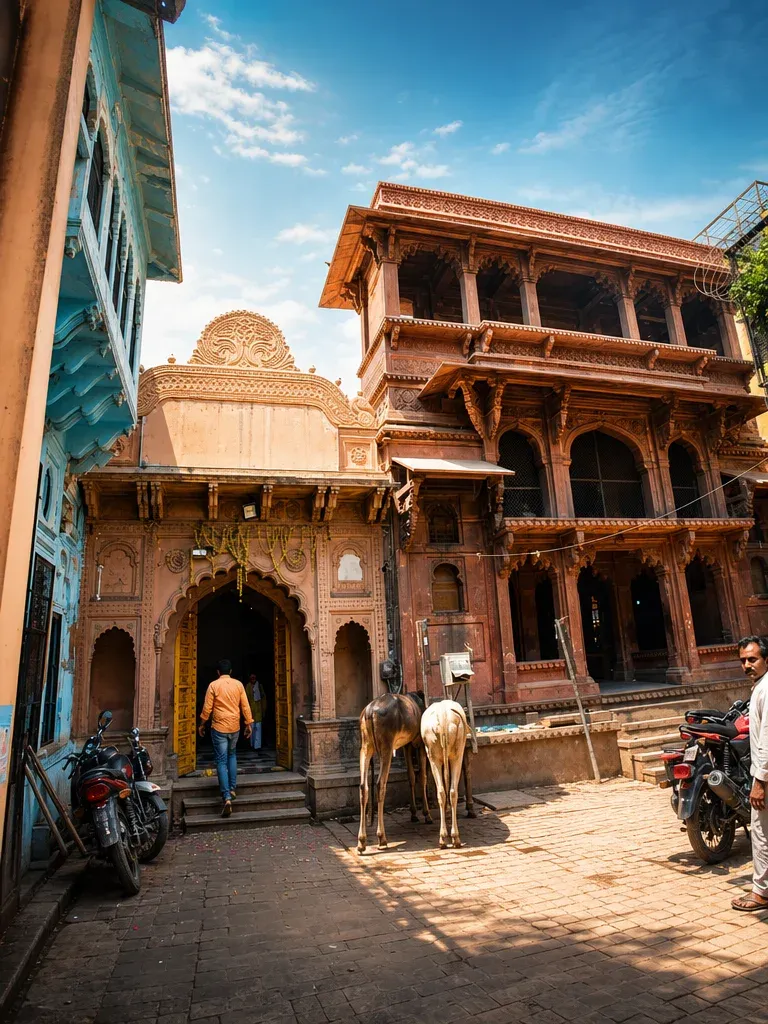 Shri Radha Vallabh Mandir, Vrindavan Vrindavan Braj Dham — Darshan View 3 (Shri Radha Vallabh Mandir Vrindavan Complete Guide: Hit Harivansh Mahaprabhu, Mystery of the Gaddi Seva, 7 Daily Aartis & Khichdi Utsav)