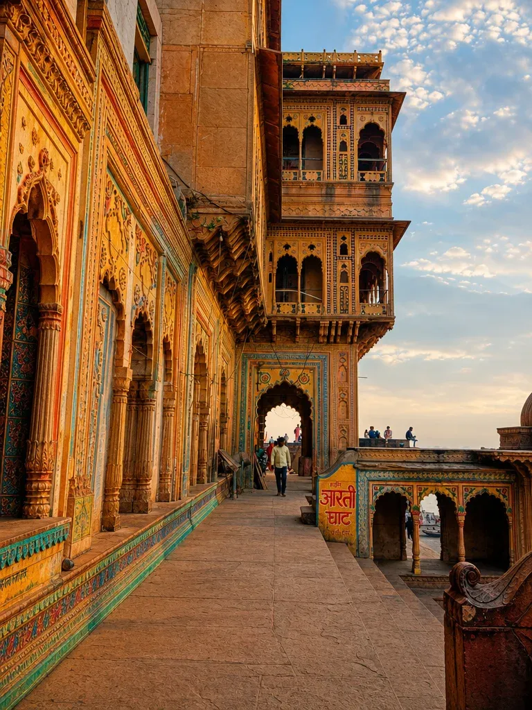 Keshi Ghat, Vrindavan Vrindavan Braj Dham — Darshan View 5 (Yamuna Maharani & Keshi Ghat: Sunset Maha Aarti Timings, Boat Rides & Puranic Heritage)